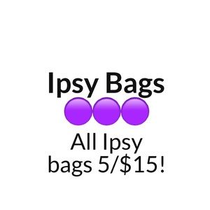 Sale on Ipsy bags 🟣 5/$15